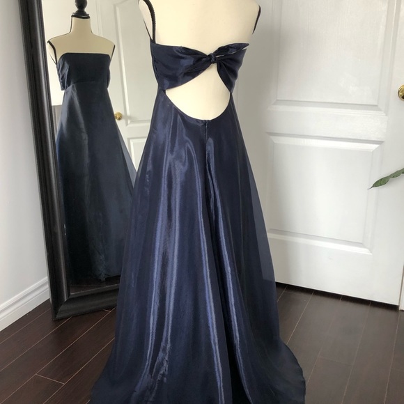 Blue Tube Dress - Formal/ Prom Dress - Picture 2 of 3